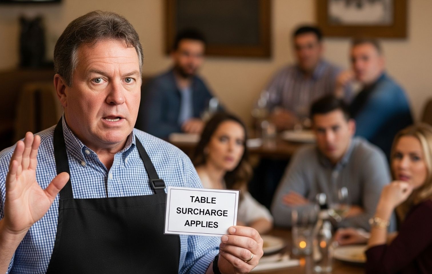 copertina tassa prenotazione 10 euro ristorante