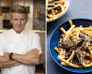 copertina bucatini funghi ramsay