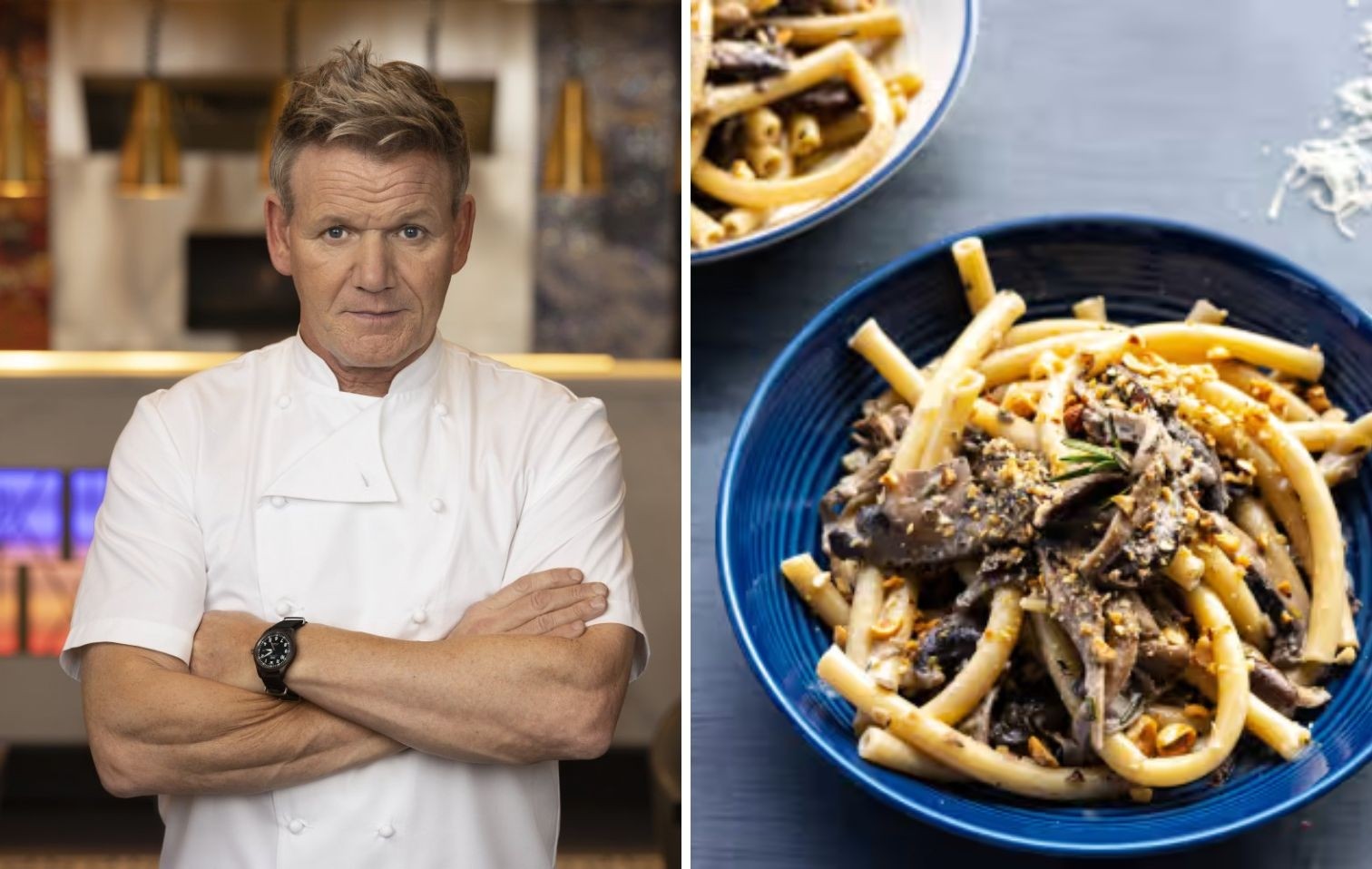 copertina bucatini funghi ramsay