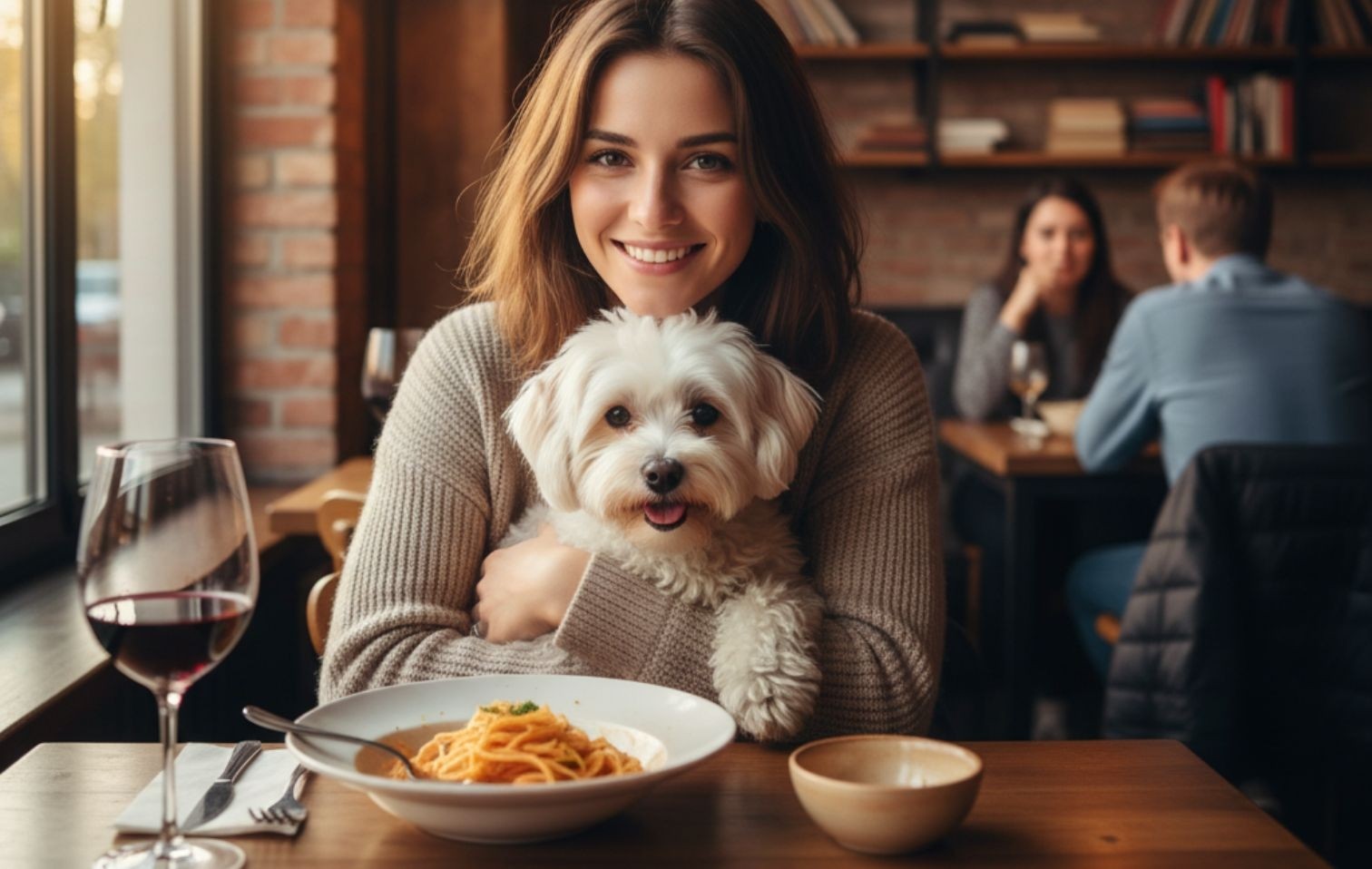 copertina animali al ristorante