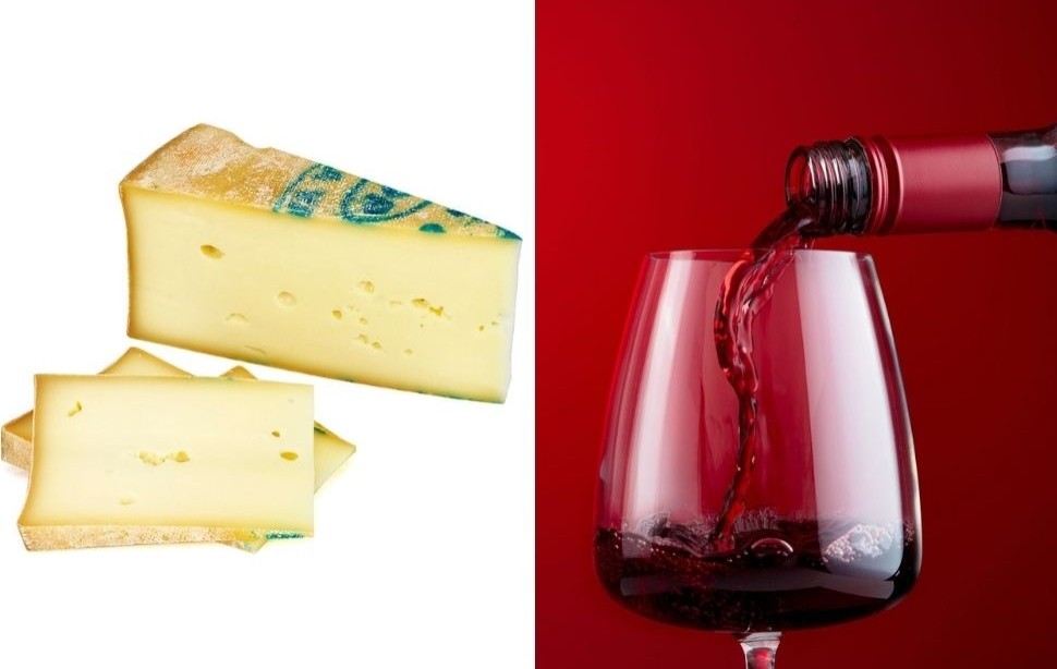 formaggio vino