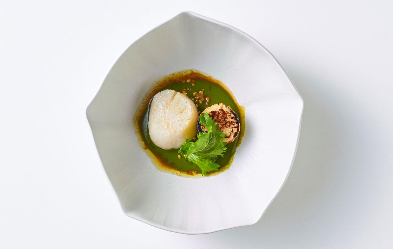 Scallop with Turnip Tops: Unveiling the Secrets of the Dish Winning Over Milan at Park Hyatt | Chef 