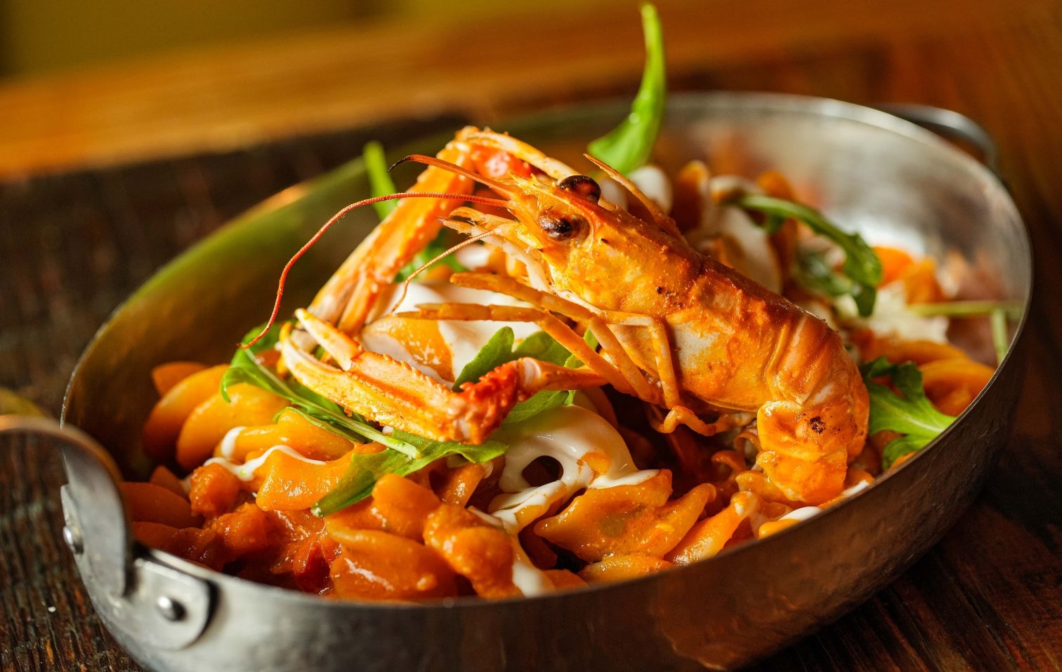 Fusilloni with scampi and burrata: the winning summer pasta dish from Piccola Cucina New York | Chef