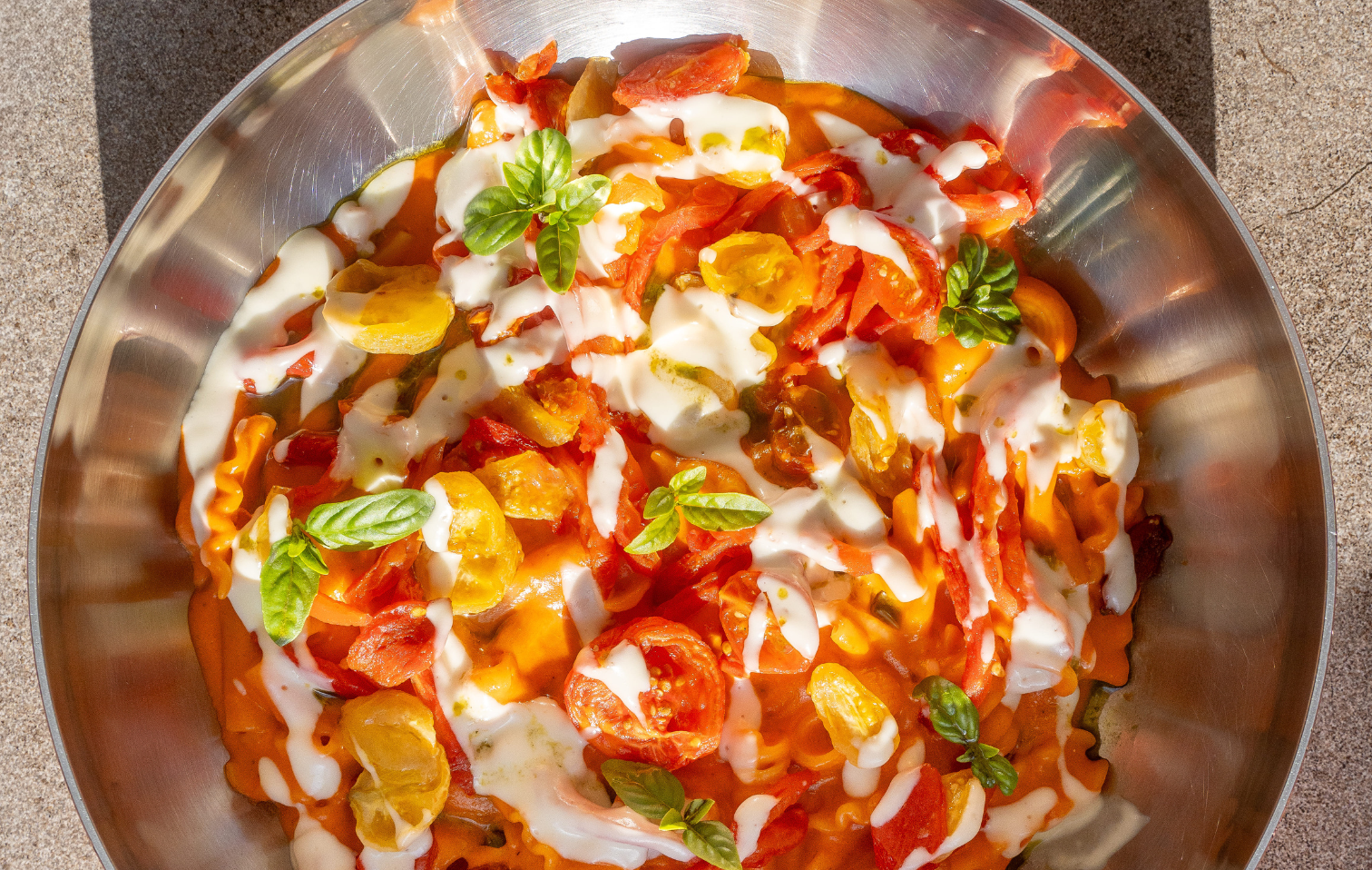Pasta mischiata with 12 tomatoes by Pasquale D'Ambrosio | Chef Recipes | Reporter Gourmet S.r.l.