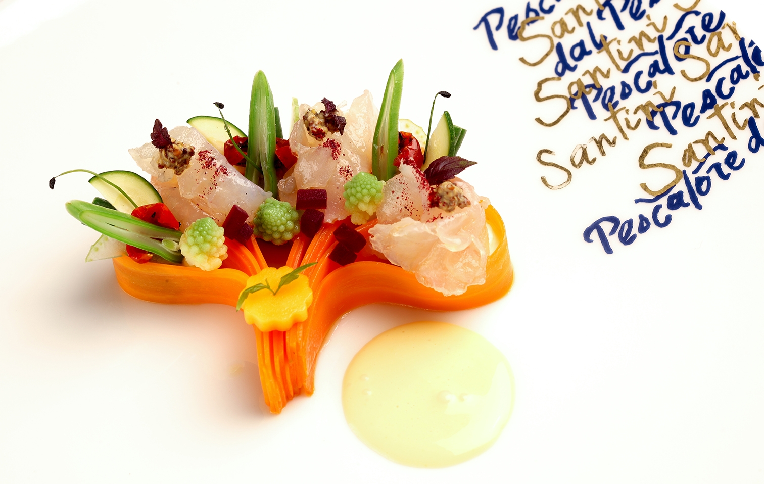 The iconic 3-Michelin-starred Misticanza dell'orto: the Santini Dal Pescatore recipe | Chef Recipes 