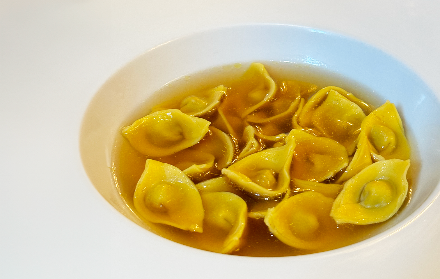 Cappelletti di magro with two capon broths from Locanda del Cardinale | Chef Recipes | Reporter Gour