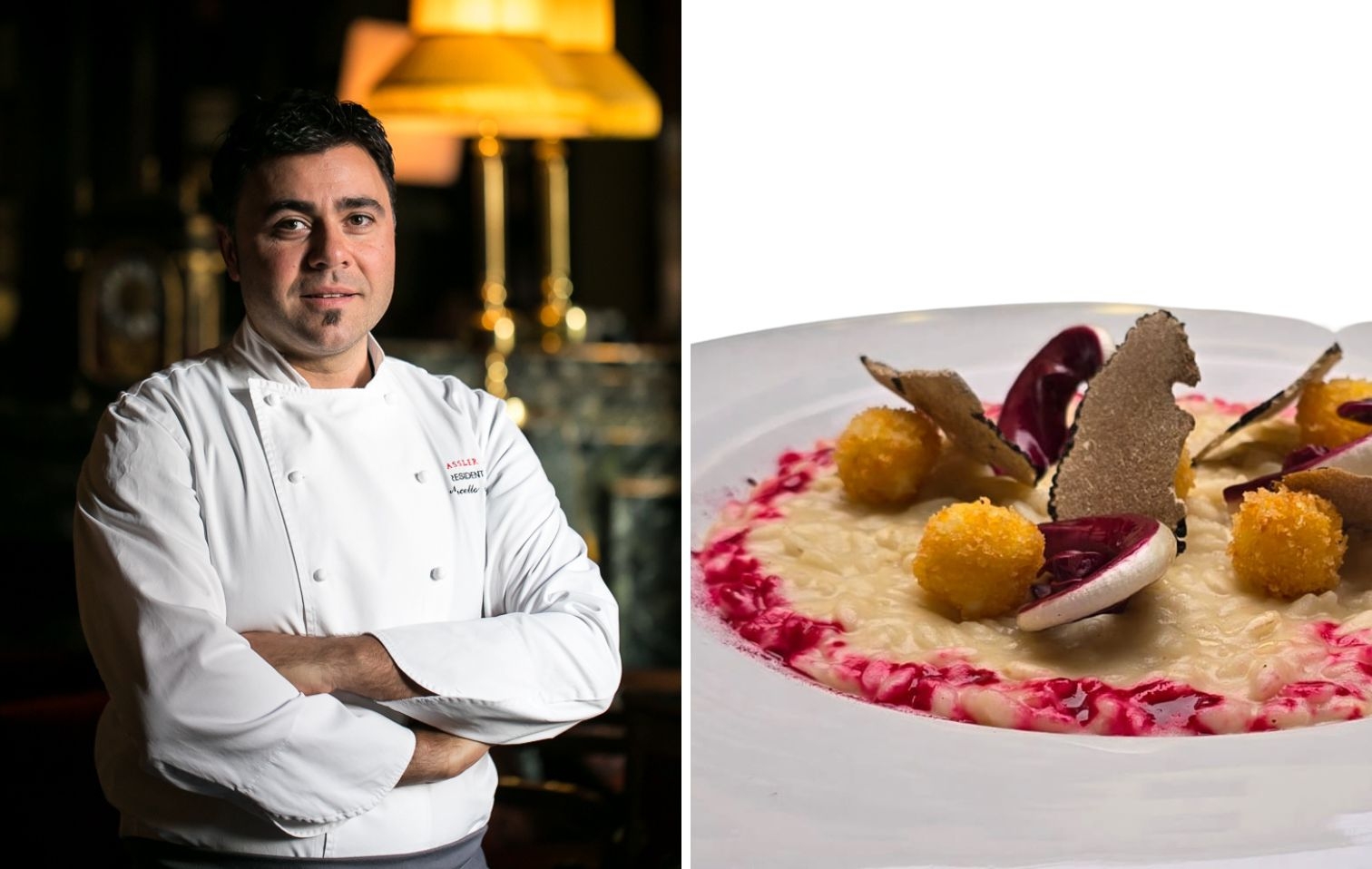 Cauliflower and truffle risotto: Marcello Romano's winning pairing at Hassler | Chef Recipes | Repor