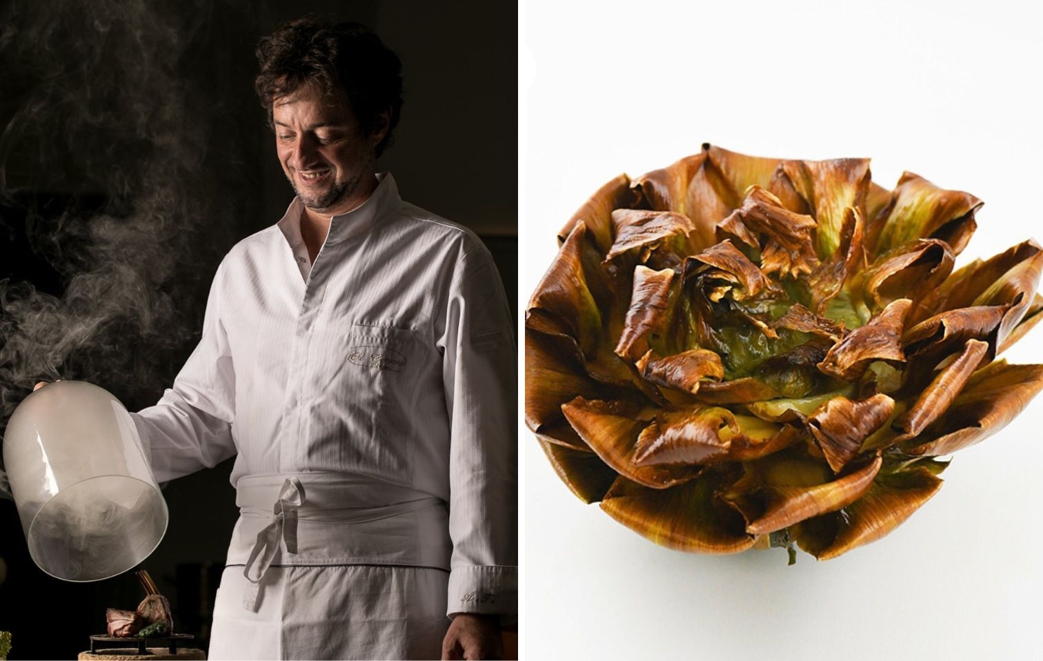 Angelo Troiani's “dalla romana alla giudia” artichoke | Chef Recipes | Reporter Gourmet S.r.l.