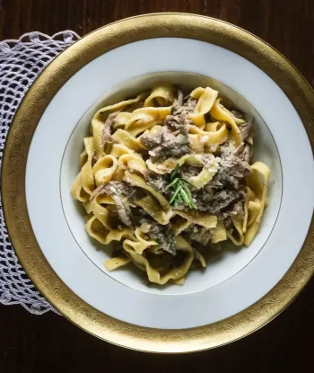 il capanno spoleto Fettuccine al ragu bianco di piccione Lido Vannucchi