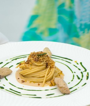 don alfonso spaghetti aglio e olio con sgombro in carpione 1