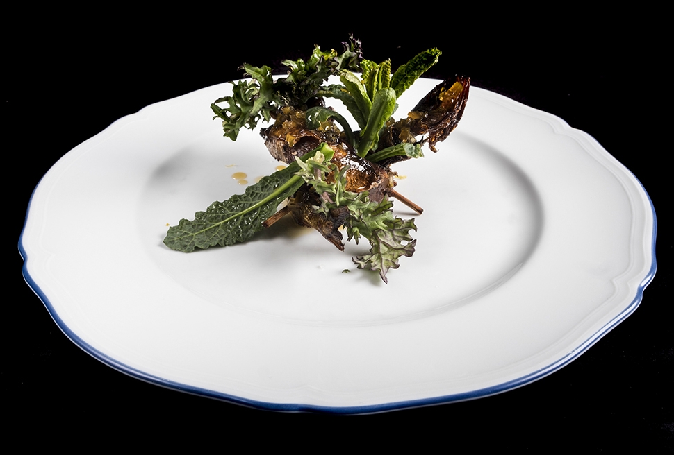 Smoked and fried lake sardine, honey, elicrisium, chartreuse and citrus | Riccardo Camanini | Chef R