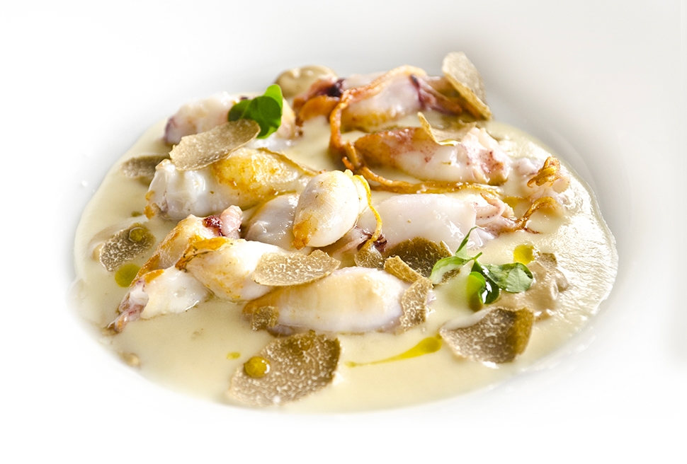 Potato and squid mousse | Matteo Tonin | Chef Recipes | Reporter Gourmet S.r.l.