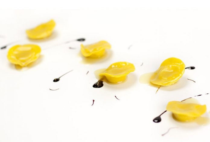 36-Month Parmigiano Reggiano “Eye” with Coffee, Saffron, and Montoro Onion. | Agostino Iacobucci | C
