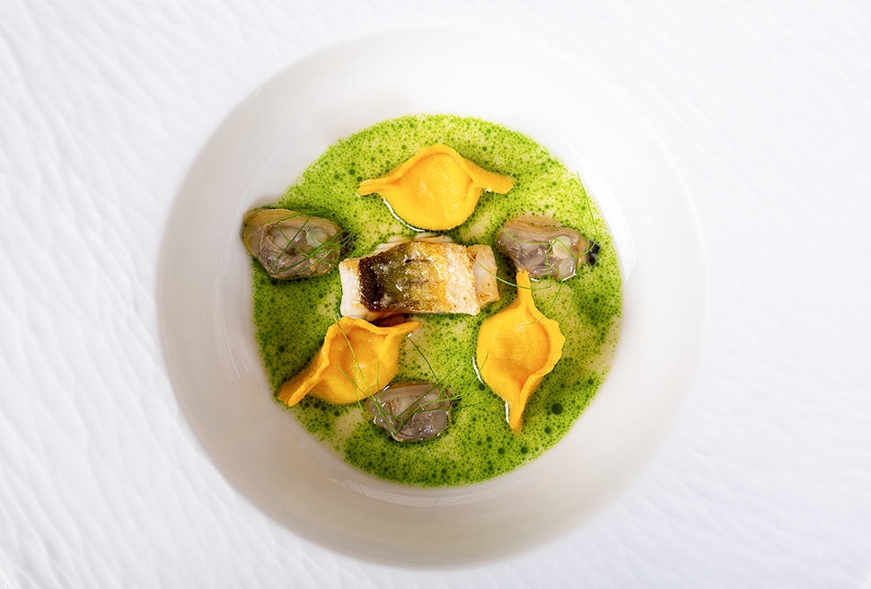 Agnolotti of gurnard, clams and fennel | Gaetano Trovato | Chef Recipes | Reporter Gourmet S.r.l.