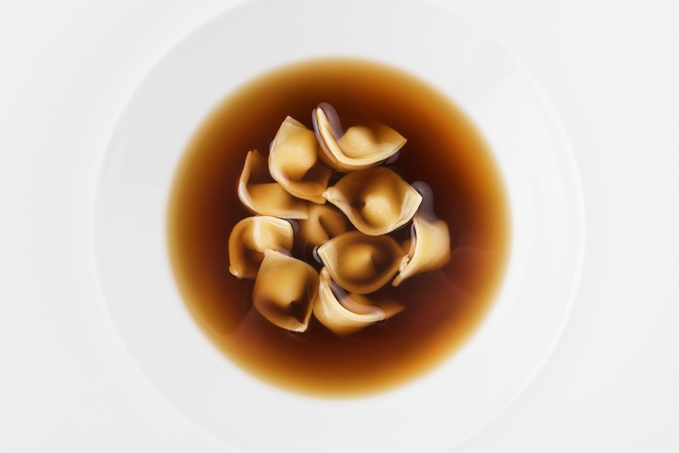 Almond ravioli in forest broth | Niko Romito | Chef Recipes | Reporter Gourmet S.r.l.