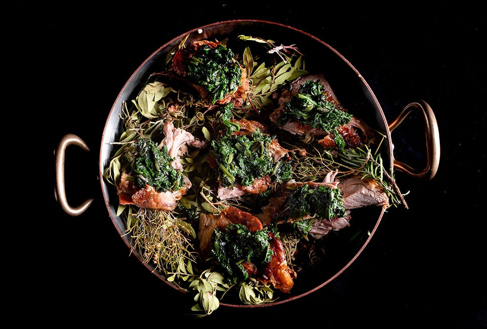 Spit-roasted kid | Alessandro Mecca | Chef Recipes | Reporter Gourmet S ...