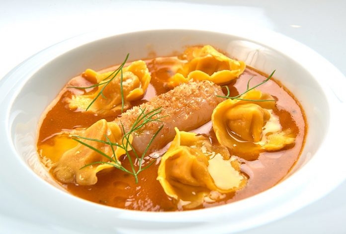Pumpkin Cappelletti with Crawfish and Hazelnut Powder | Gianni D'Amato | Chef Recipes | Reporter Gou