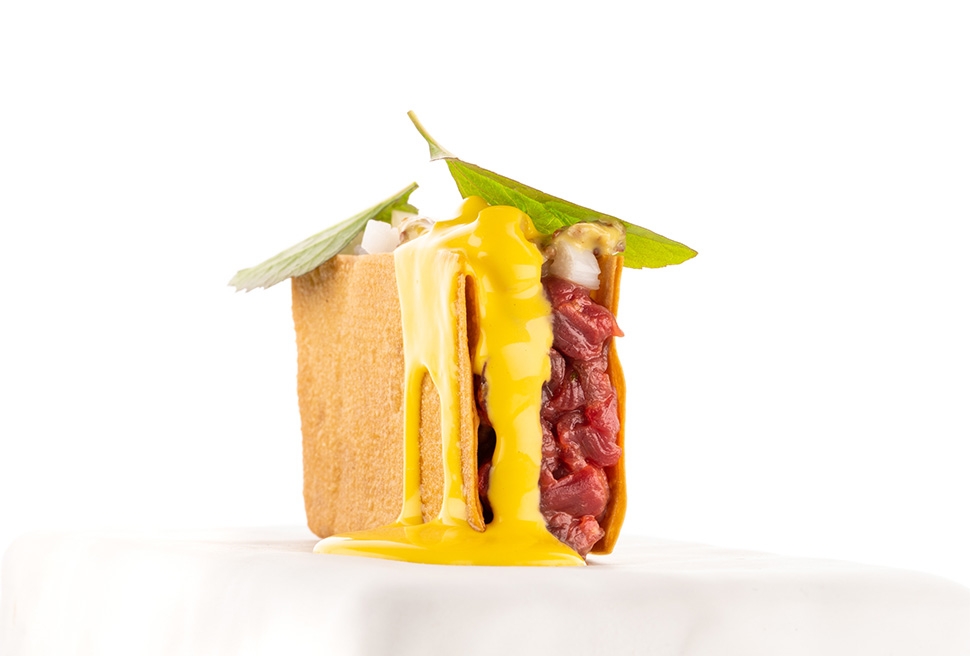 Horse, asparagus, orange and mustard sandwiches | Andrea Valentinetti | Chef Recipes | Reporter Gour