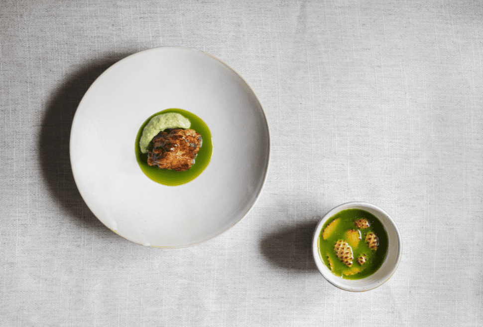 Sweetbreads and larch | Norbert Niederkofler | Chef Recipes | Reporter Gourmet S.r.l.