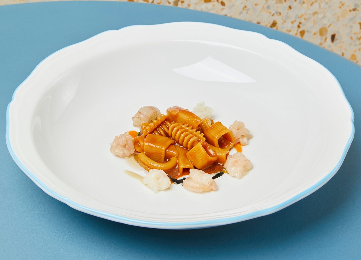 Soup tureen of pasta and fish from the Adriatic Sea | Davide Di Fabio | Chef Recipes | Reporter Gour