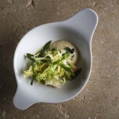 Menu Alajmo piatti storici Asparagi crudi e uova 2