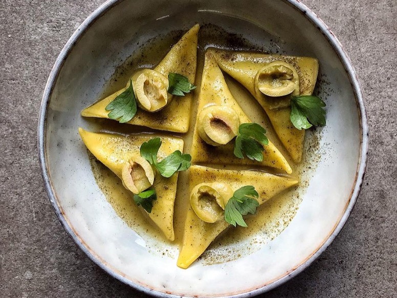 8 Barred ravioli di coda alla cacciatora olive verdi capperix