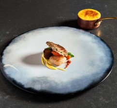 remo e mario capitaneo Capesante dorate foie gras carote di Polignano e salsa zafferano