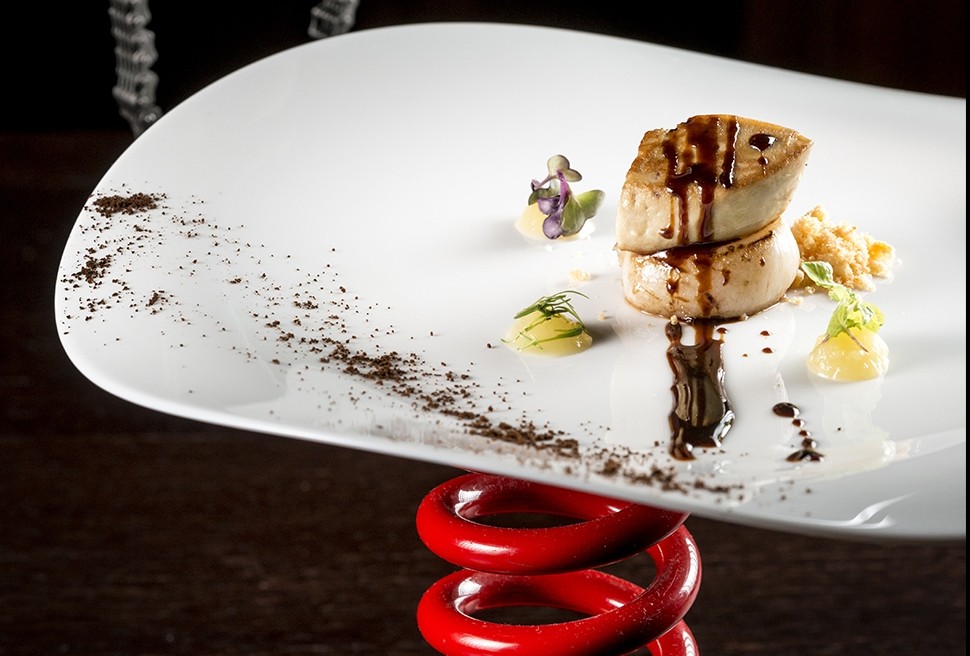 23 Massimo VigliettiCAPPASANTA FOIE GRAS FRESCO DANATRA SPADELLATO RIDUZIONE DI CAFFe