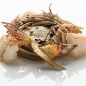 26 Luca Marchini SpaghettiInfusoCarciofiRomboPolvereCapperi 17 phRolandoPaoloGuerzoni