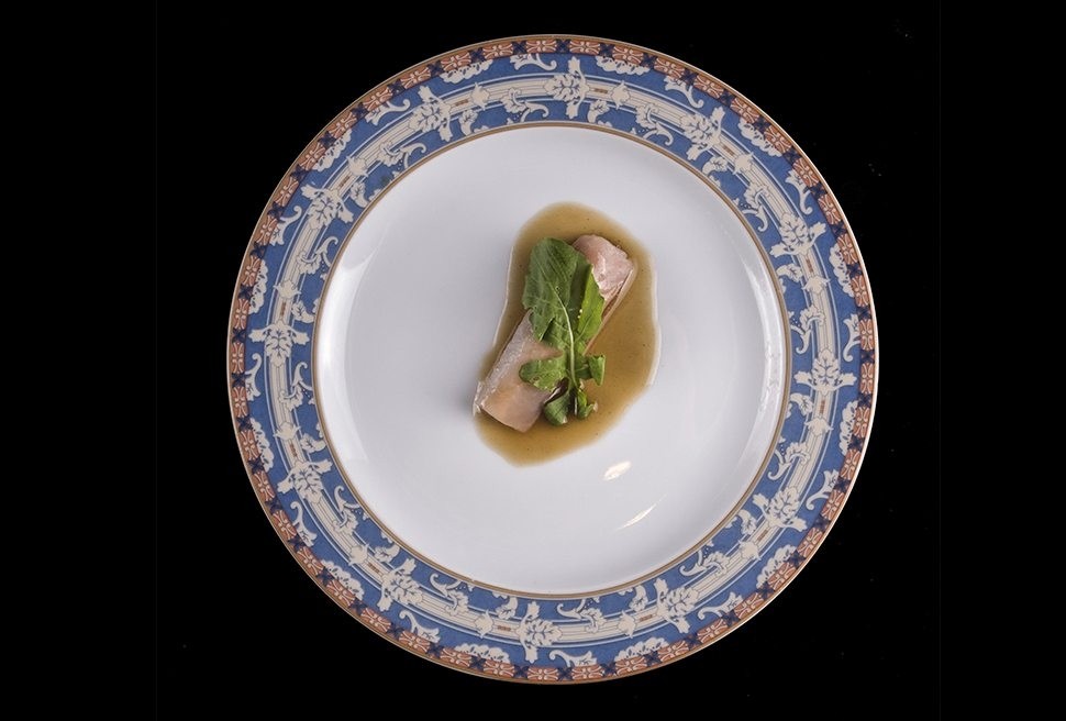 5 Cristiano Tomei Taco di Coniglio con rucola selvatica ristorante Limbuto foto Lido Vannucchi