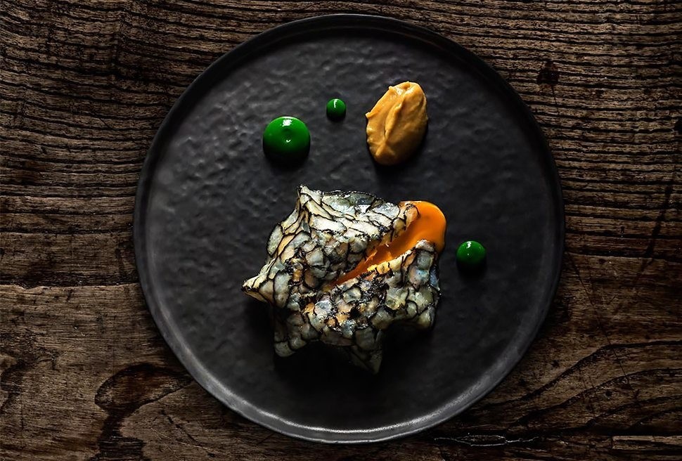 2 Henrique Sa Pessoa Cobblestreet salted cod onion puree egg yolk Alma Restaurante Lisboa 7