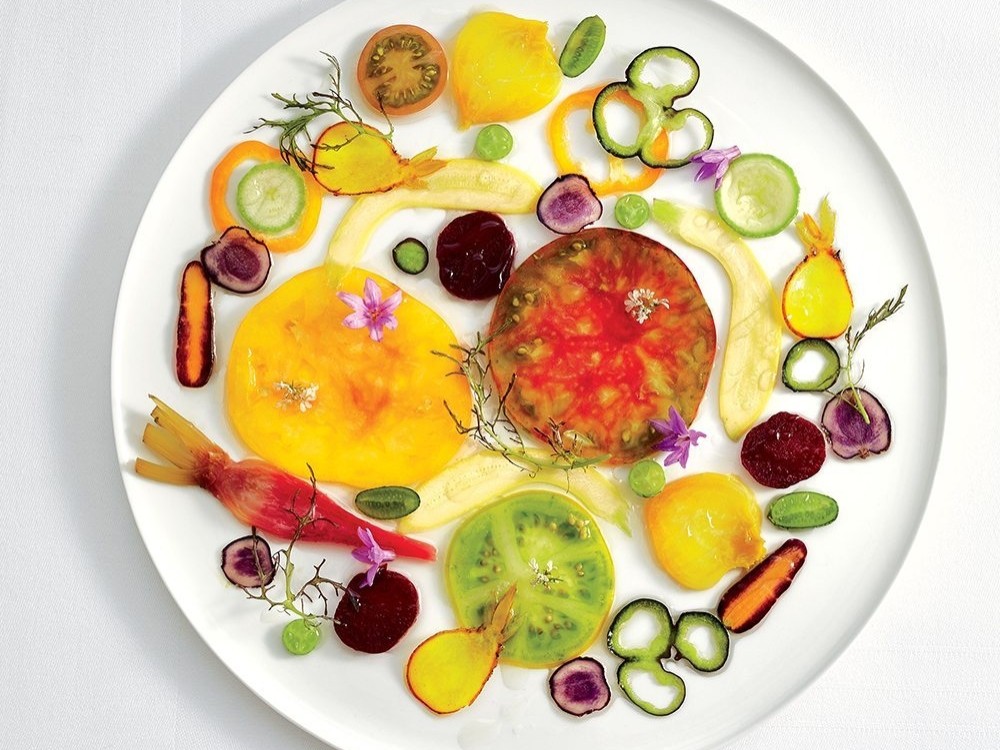 15Alain Passard foto Michael Graydon Nikole Herriott Carpaccio de legumes