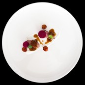 14 Angelo Sabatelli foto Noaofoodcom Petto danatra con ciliegie e rape rosse