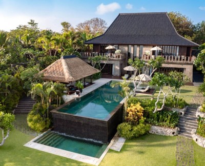 Bulgari Villa Aerial Exterior Hero Shot